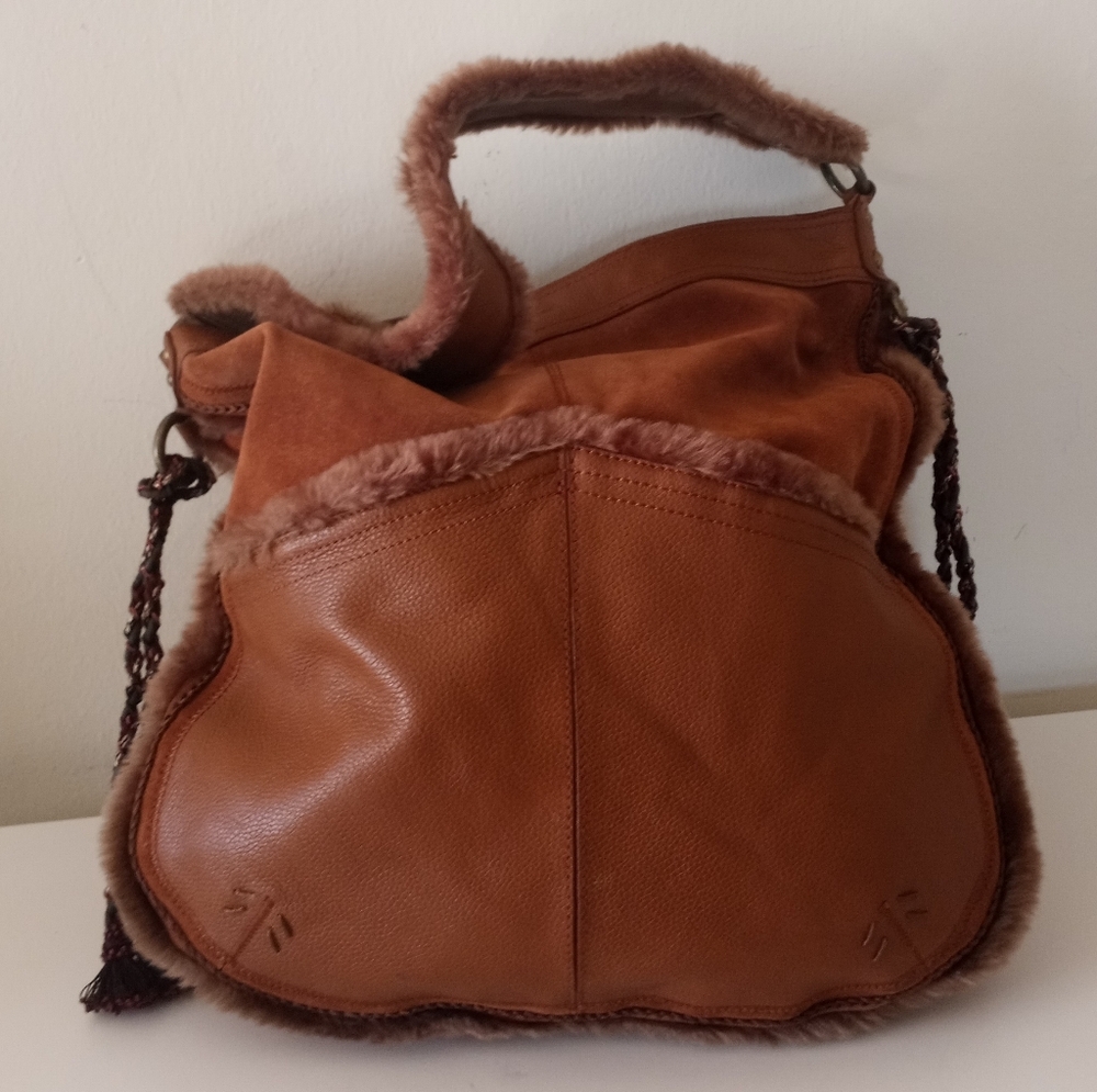 Cul-De-Sac Suede Boho Shoulder Bag